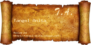 Tangel Anita névjegykártya
